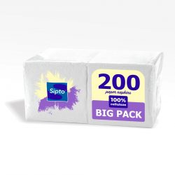Бумажные салфетки BIG PACK WHITE 200